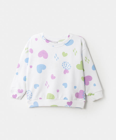 Buzo Para Bebé Niña En Burda Estampada Color Blanco