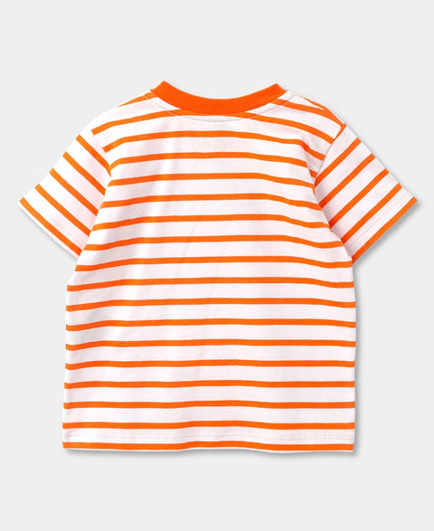 Camiseta Para Recién Nacido En Tela Suave En Rayas