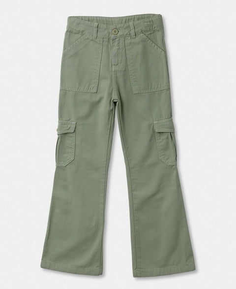 Pantalón Cargo Para Niña Color Verde