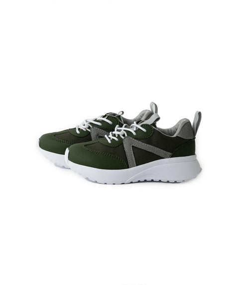 Tenis Para Bebé Niño En Material Sintético Color Verde Militar