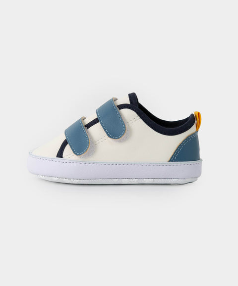 Tenis Para Recién Nacido En Material Sintético Color Blanco