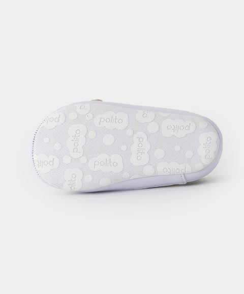 Tenis Para Recién Nacido En Material Sintético Color Blanco