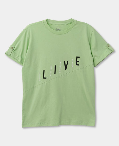 Camiseta Para Niño En Tela Suave Color Verde
