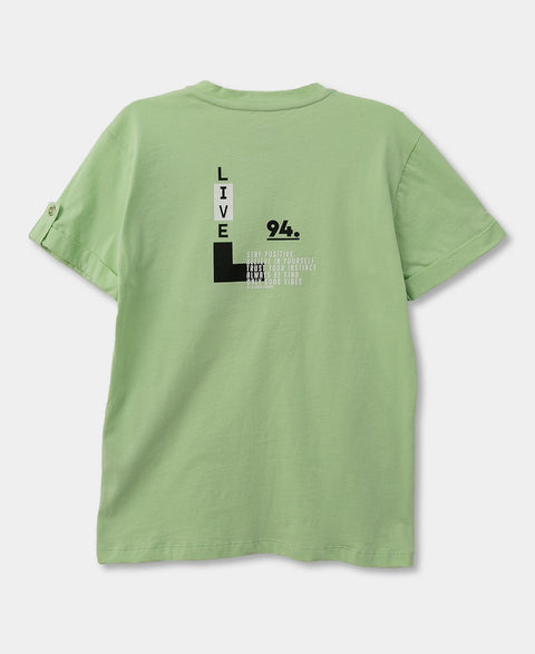 Camiseta Para Niño En Tela Suave Color Verde