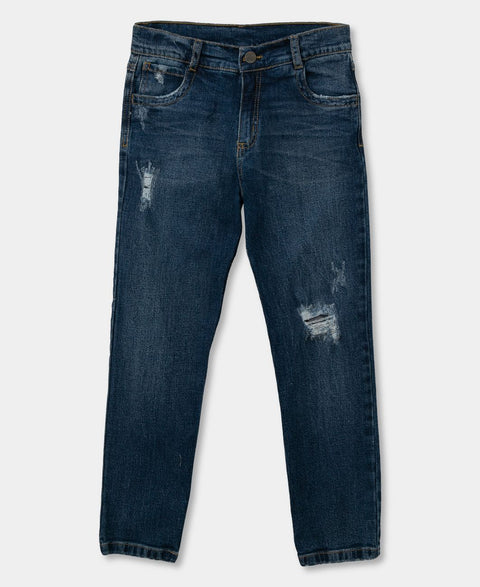 Jean Para Niño En Color Índigo Oscuro