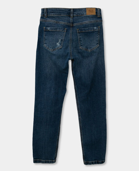 Jean Para Niño En Color Índigo Oscuro