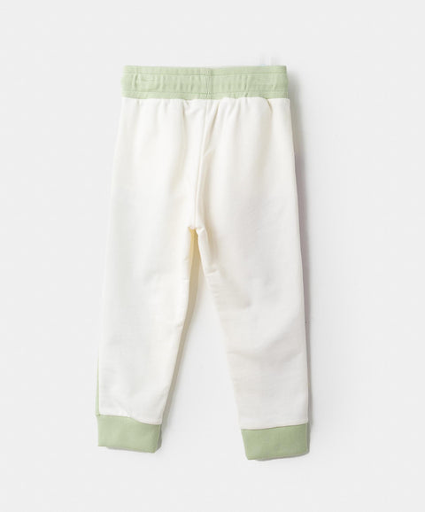 Jogger Perchado Para Bebé Niña En Burda Color Marfil