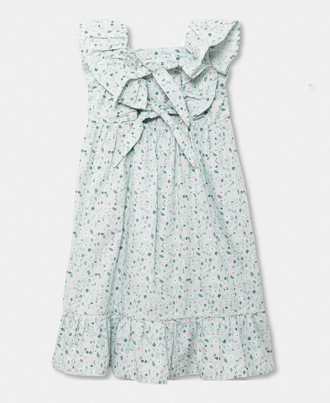 Vestido Para Bebé Niña En Popelina Color Verde