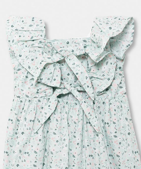 Vestido Para Bebé Niña En Popelina Color Verde