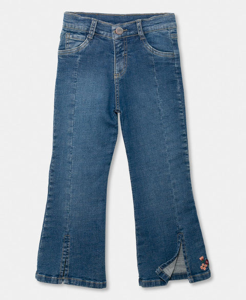 Jean Flare Para Bebé Niña En Denim Color Índigo