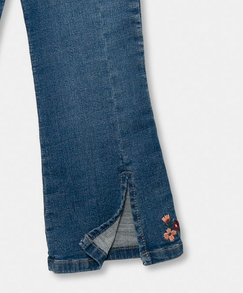 Jean Flare Para Bebé Niña En Denim Color Índigo