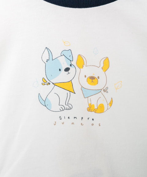 Pijama Manga Larga Para Recién Nacido Color Blanco