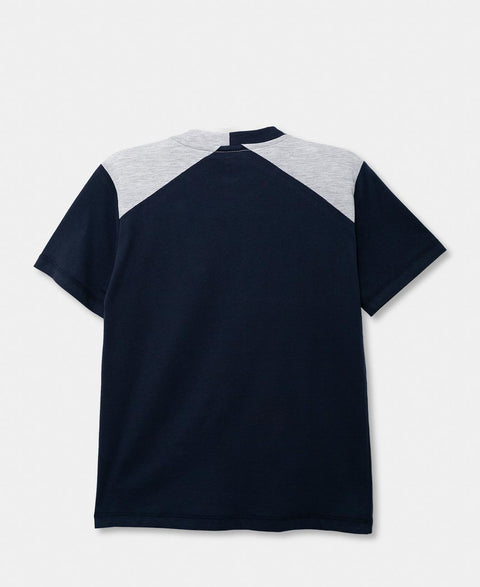 Camiseta Para Niño En Tela Suave Color Azul Oscuro