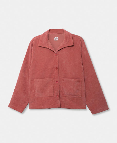 Camisa Manga Larga Para Niña En Corduroy Color Rosado