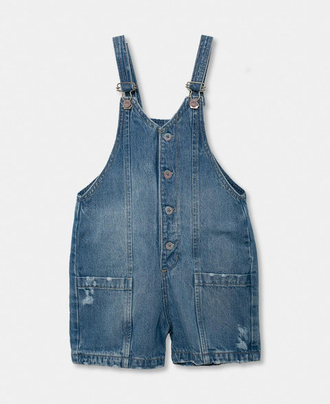 Overol Para Niña En Denim Color Índigo