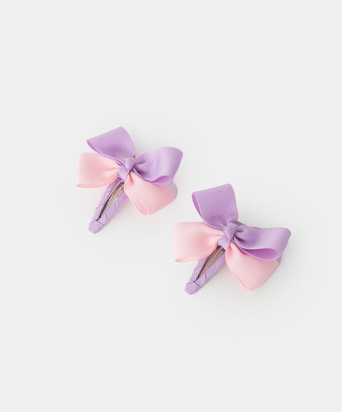 Hebillas Para Niña En Material Sintetico Color Rosado Y Morado