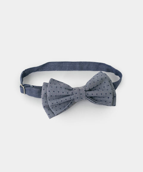 Corbatín Para Niño Color Azul Estampado