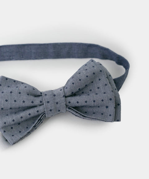 Corbatín Para Niño Color Azul Estampado