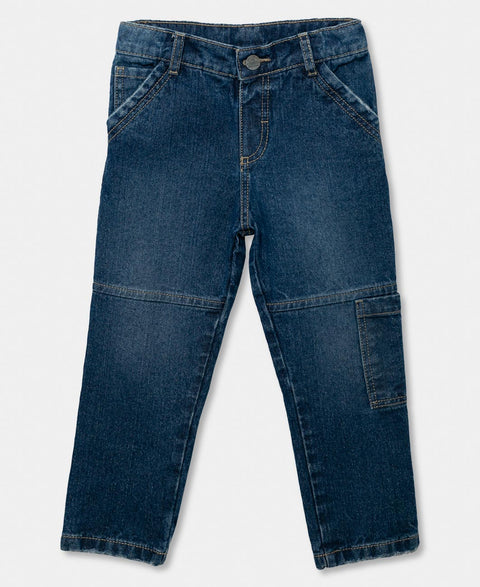 Jean Cargo Para Bebé Niño En Denim Color Índigo