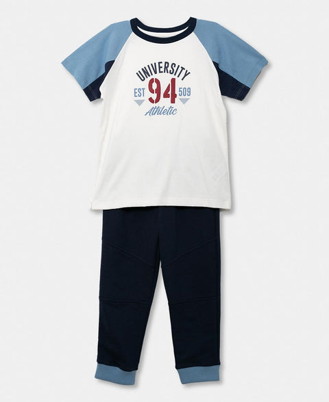 Conjunto Para Bebé Niño En Burda Color Blanco Y Azul