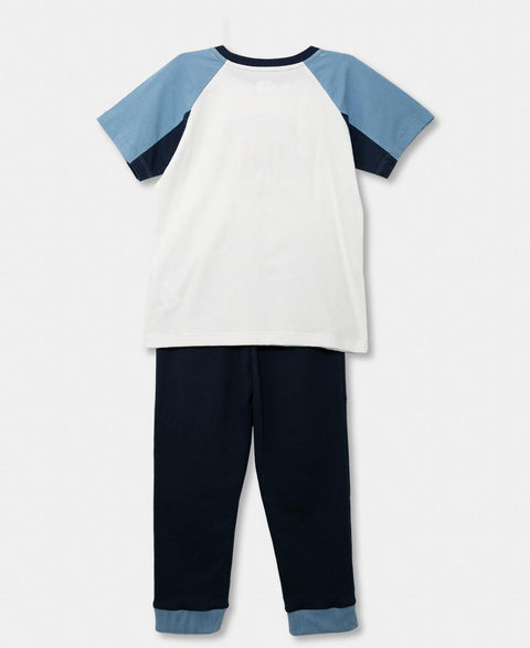 Conjunto Para Bebé Niño En Burda Color Blanco Y Azul