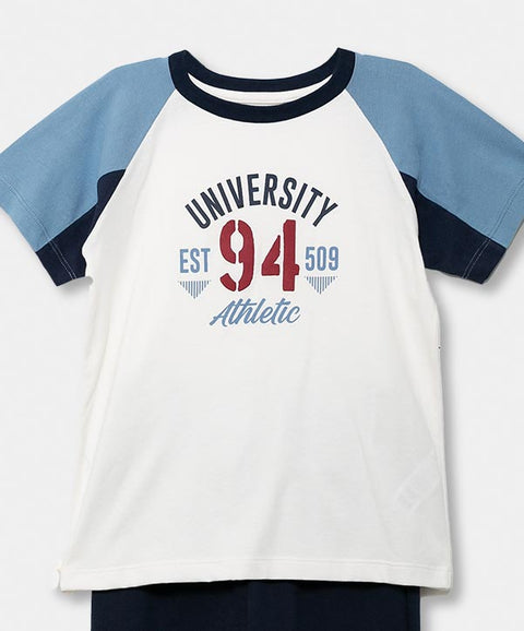 Conjunto Para Bebé Niño En Burda Color Blanco Y Azul