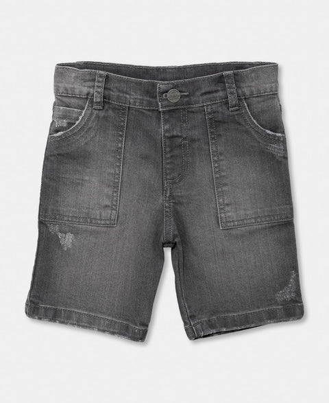 Bermuda Para Bebé Niño En Denim Color negro