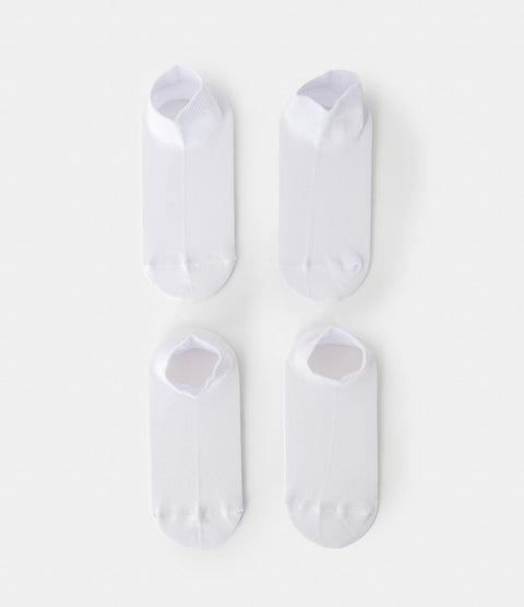 Medias X 2 Unisex Algodón Color Blanco