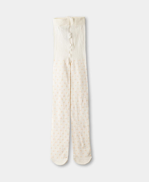 Medias Pantalón Para Recién Nacida En Algodón Color Beige Y Gris