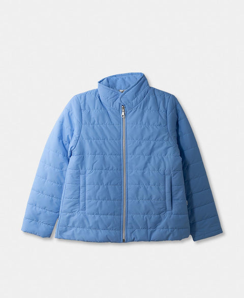 Chaqueta Acolchada Para Niña Color Azul Claro