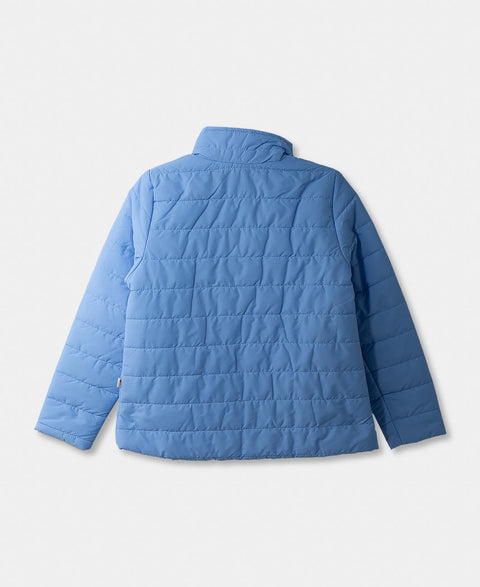Chaqueta Acolchada Para Niña Color Azul Claro