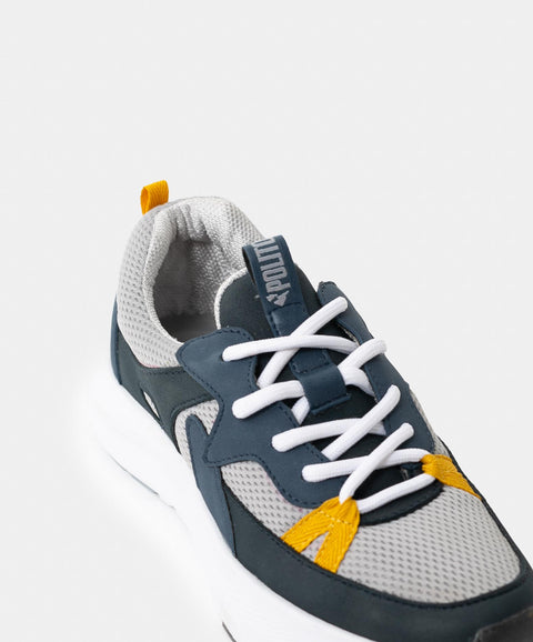 Tenis Para Niño En Material Sintético Color Azul