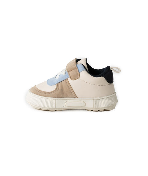 Tenis Pre caminadores Para Recién Nacido En Material Sintético Color Marfil