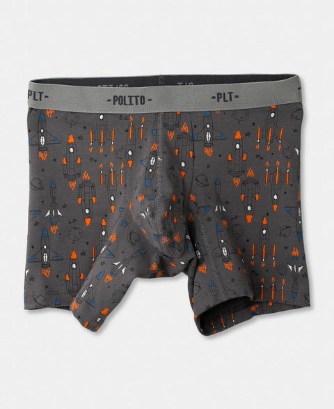 Paquete De Bóxers X 3 Para Niño En Algodón Color Naranja