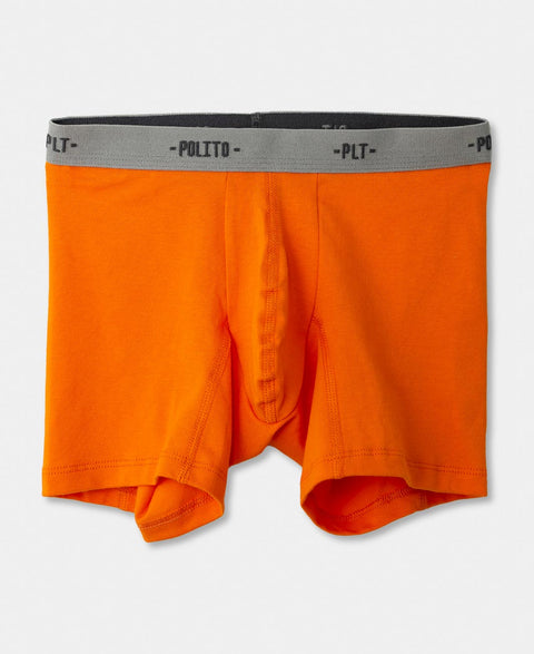 Paquete De Bóxers X 3 Para Niño En Algodón Color Naranja