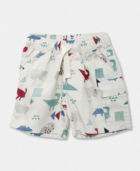Bermuda Para Recién Nacido En Twill Color Marfil