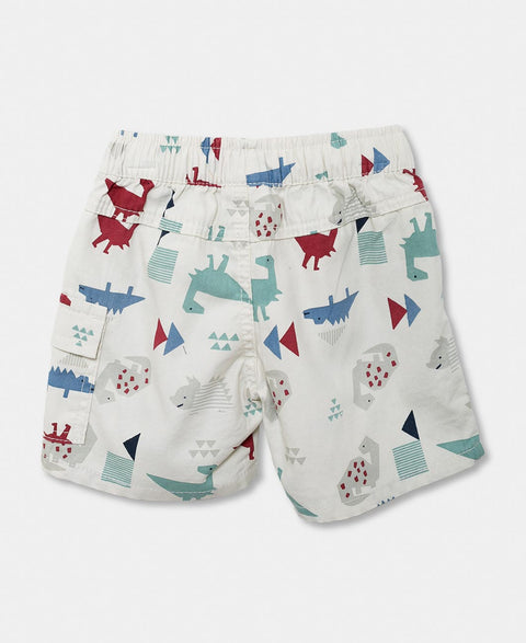 Bermuda Para Recién Nacido En Twill Color Marfil