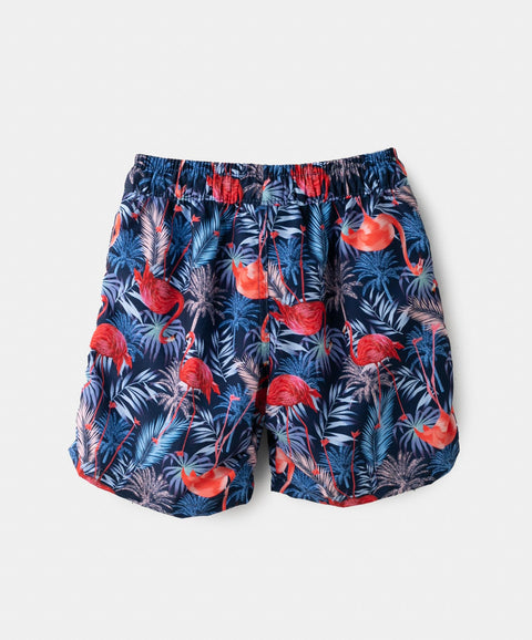 Bermuda De Playa Para Niño En Poliéster Color Azul
