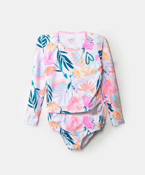 Vestido De Baño Para Niña En Licra Color Aguamarin