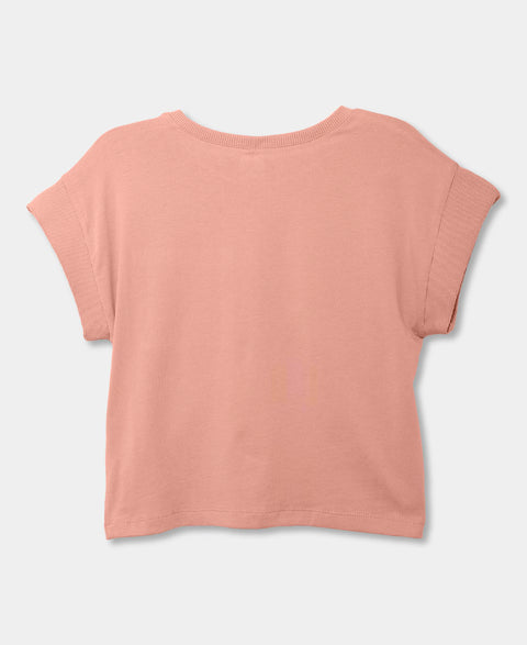Camiseta Manga Corta Para Niña En Licra Color Rosado