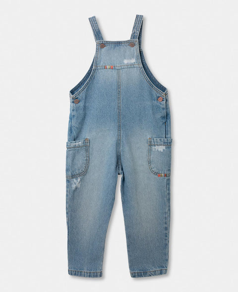 Overol Para Bebé Niña En Denim Color Índigo