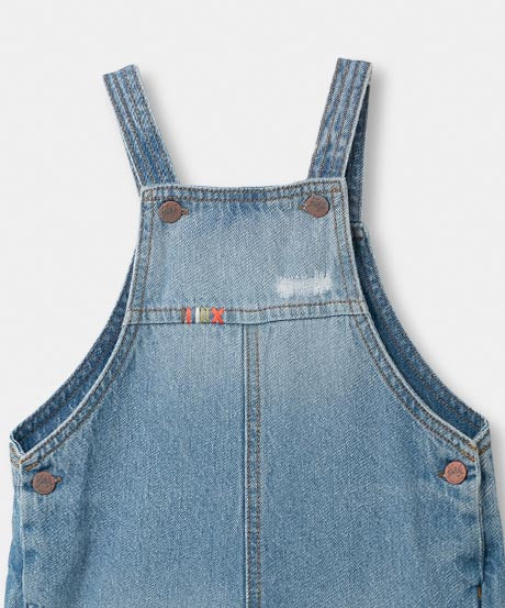 Overol Para Bebé Niña En Denim Color Índigo