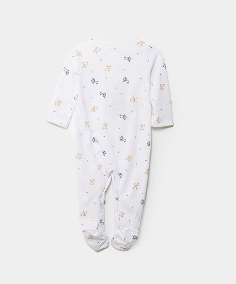 Pijama Unisex Manga Larga En Tela Suave Color Blanco