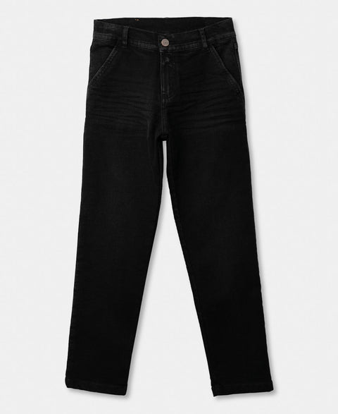 Pantalón Para Niño En Denim Color Negro