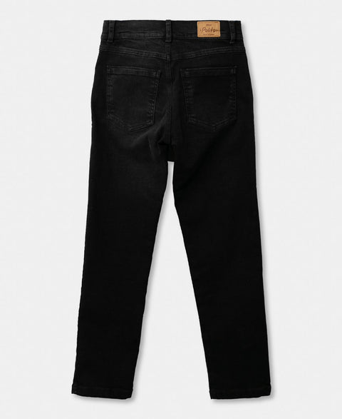 Pantalón Para Niño En Denim Color Negro
