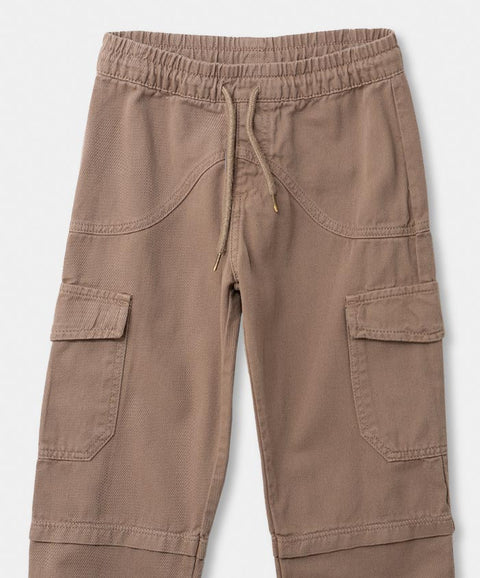 Pantalón Cargo Para Niño En Mangle Color Cafe