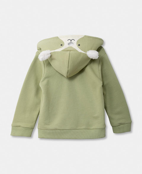 Chaqueta Peluda Para Recién Nacido Color Verde