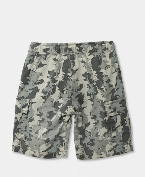 Bermuda Estampada Para Bebé Niño En Twill Color Verde