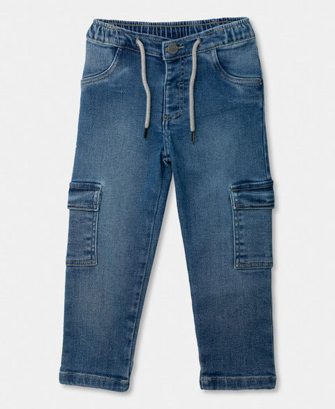 Jean Cargo Para Bebé Niño En Burda Color Índigo