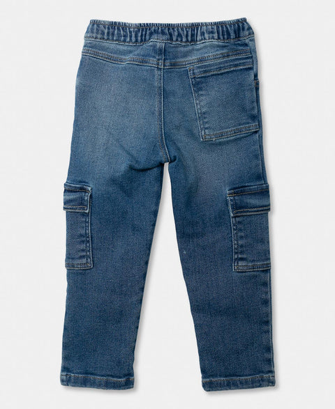 Jean Cargo Para Bebé Niño En Burda Color Índigo